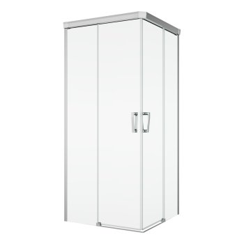 Душевая дверь Sanswiss Cadura, раздвижная угловая, левая, 120×200 см, Shade, профиль полированный глянец